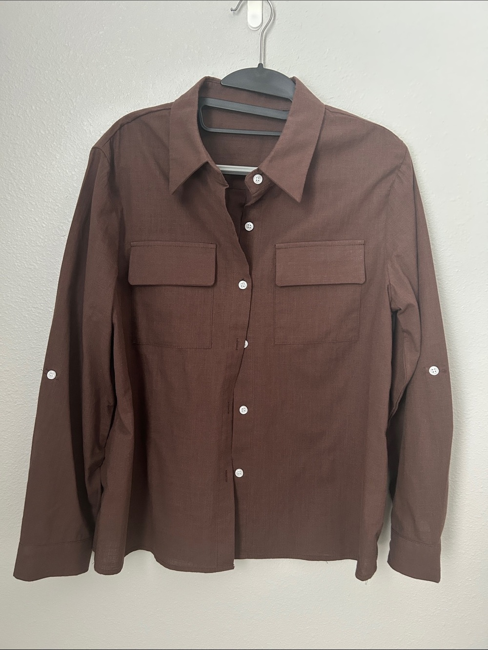 Brown Button Up Shirt